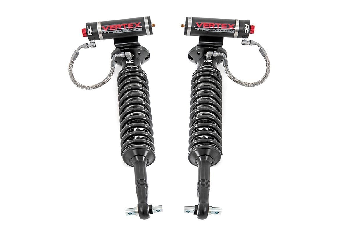 Vertex 2.5 Adj Front Shocks | 5.5-6.5" | Ford F150 4WD | 2014-2022 | Rough Country | 689004