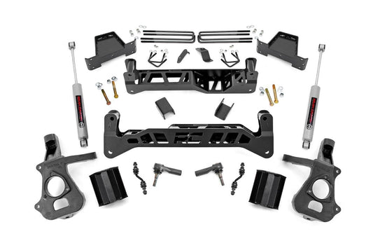 7 Inch Lift Kit | Cast Steel | Chevrolet Silverado/GMC Sierra 1500 2WD | 2014-2018 | Rough Country | 23732