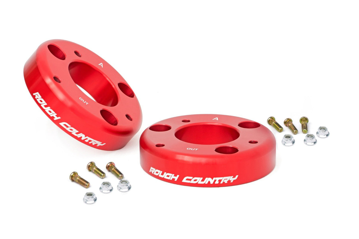 2 Inch Leveling Kit | Red | Ford F-150 2WD/4WD | 2014-2022 | Rough Country | 569RED