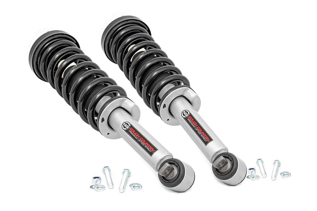 2 Inch Leveling Kit | Loaded Strut | Ford F-150 2WD | 2014-2022 | Rough Country | 501074