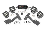 LED Light | Ditch Mount | Dual 2" Black Pairs | Flood | Toyota Tundra | 2014-2021 | Rough Country | 70836