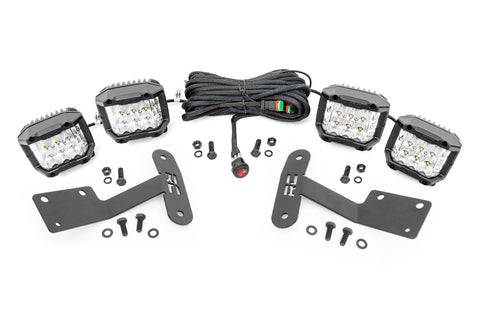 LED Light | Ditch Mount | 3" OSRAM | Wide | Toyota Tundra | 2014-2021 | Rough Country | 70839