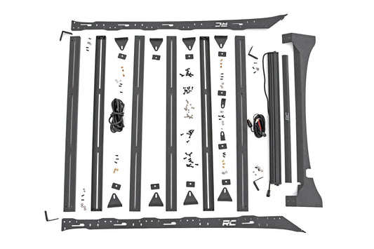 Roof Rack | FR 40 Inch Single Row BLK LED | Ford F-150 | 2015-2018 | Rough Country | 51021