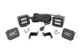 LED Light | Ditch Mount | 2" Black Pair | Spot | Ford F-150 /F-150 Lightning | 2015-2022 | Rough Country | 71028
