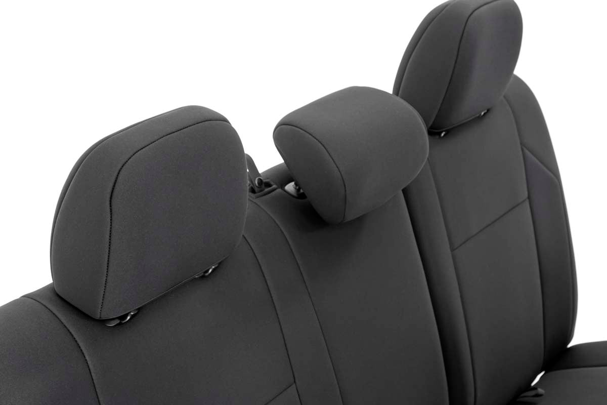 Seat Covers | FR & RR | Crew Cab | Toyota Tacoma 2WD/4WD | 2016-2022 | Rough Country | 91031