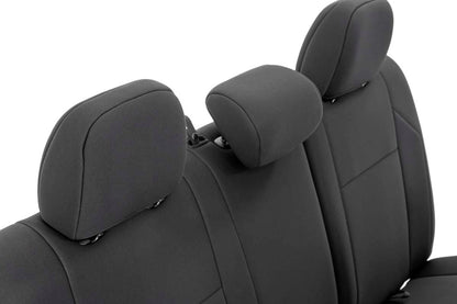 Seat Covers | FR & RR | Crew Cab | Toyota Tacoma 2WD/4WD | 2016-2022 | Rough Country | 91031
