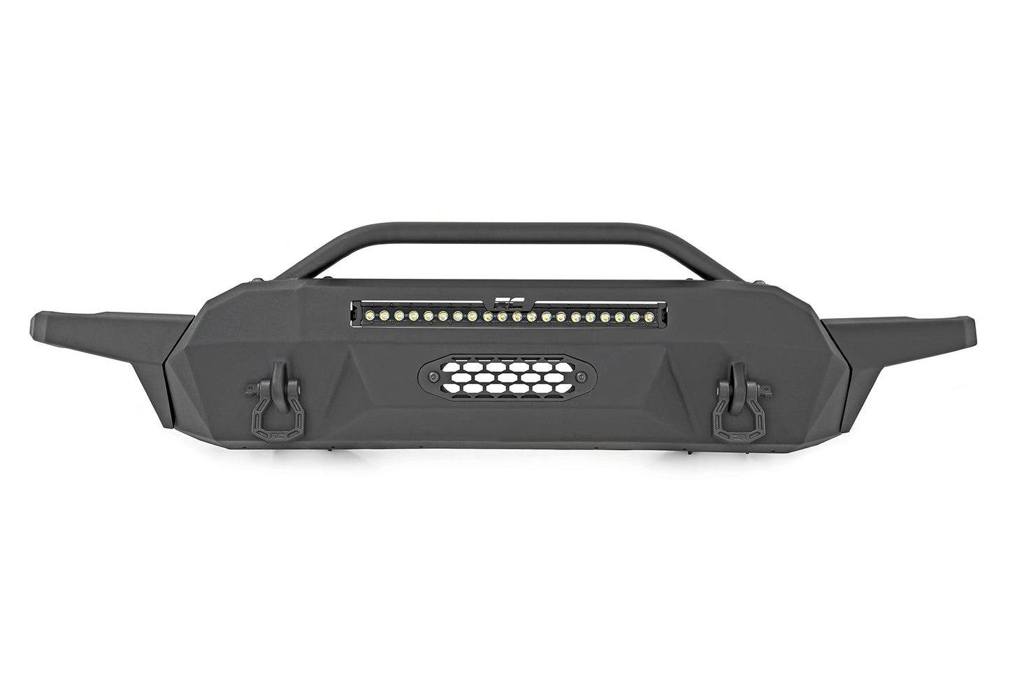 Front Bumper | High Clearance | Hybrid | 20" Blk DRL LED | Toyota Tacoma | 2016-2022 | Rough Country | 10725