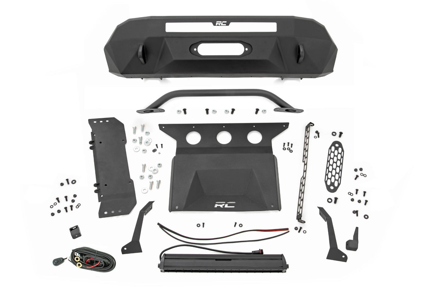 Front Bumper | Hybrid | 20" Blk LED | Toyota Tacoma 2WD/4WD | 2016-2022 | Rough Country | 10718