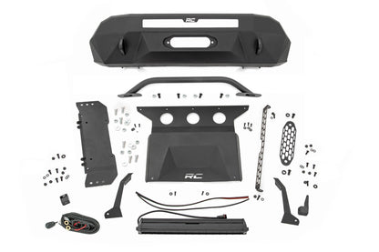 Front Bumper | Hybrid | 20" Blk DRL LED | Toyota Tacoma | 2016-2022 | Rough Country | 10724