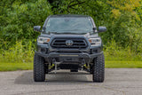 Front Bumper | High Clearance | 12000-Lb Pro Series Winch | Synthetic Rope Toyota Tacoma 4WD | 2016-2022 | Rough Country | 10716