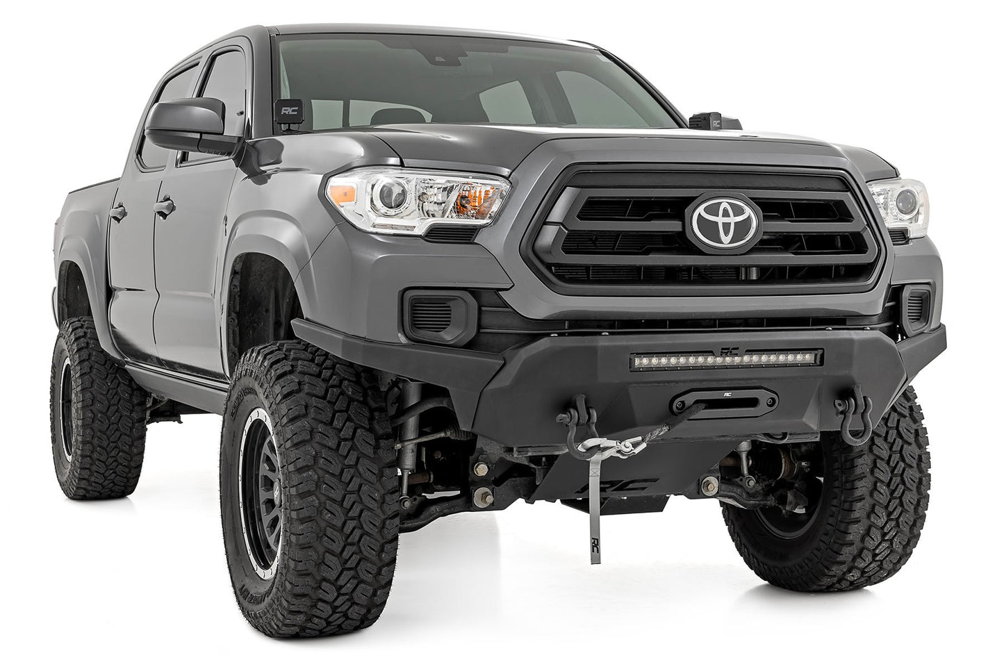 Front Bumper | High Clearance | Hybrid | 20" Blk LED | Toyota Tacoma 4WD | 2016-2022 | Rough Country | 10722