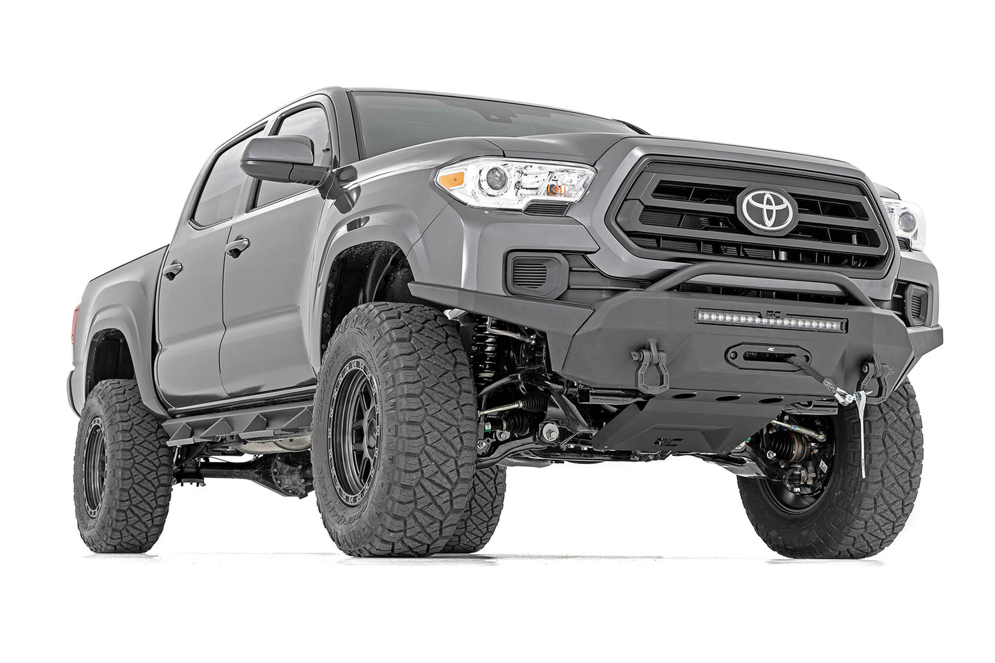 Front Bumper | High Clearance | Hybrid | 20" Blk LED | Toyota Tacoma 4WD | 2016-2022 | Rough Country | 10723