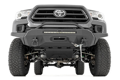 Front Bumper | High Clearance | Hybrid | 20" Blk LED | Toyota Tacoma 4WD | 2016-2022 | Rough Country | 10723