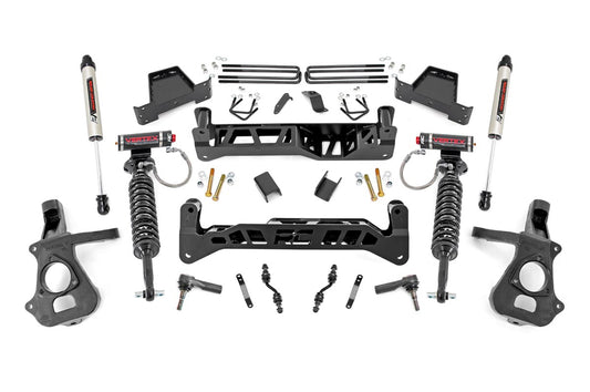 7" Lift Kit | Alu/Stamp Steel | Vertex/V2 | Chevrolet Silverado/GMC Sierra 1500 | 2014-2018 | Rough Country | 18757