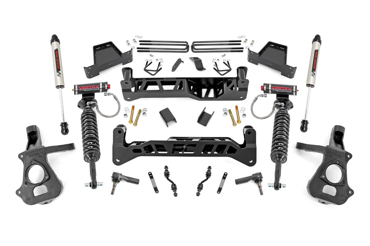 7 Inch Lift Kit | Cast Steel | Vertex/V2 | Chevrolet Silverado/GMC Sierra 1500 2WD | 2014-2018 | Rough Country | 23757