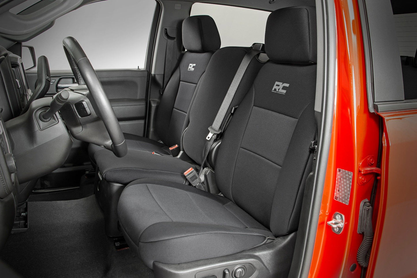Seat Covers | FR 40/40/20 & RR Back Storage | Chevrolet Silverado/GMC Sierra 1500 | 2019-2022 | Rough Country | 91037