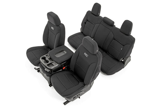 Seat Covers | FR 40/20/40 | RR 60/40 | Chevrolet Silverado/GMC Sierra 1500 | 2019-2022 | Rough Country | 91039