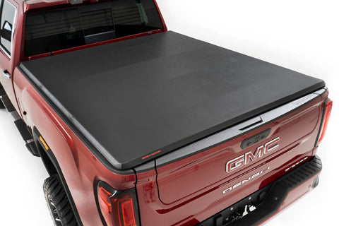 Bed Cover | Tri Fold | Soft | 6'7" Bed | Chevrolet Silverado/GMC Sierra 2500HD | 2020-2022 | Rough Country | 41120690A