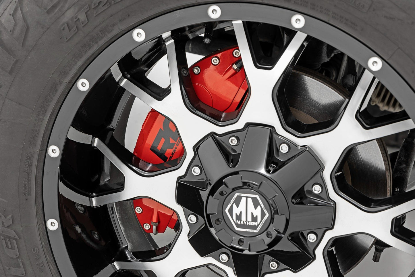 Caliper Cover | Red | Chevrolet Silverado/GMC Sierra 1500 | 2019-2021 | Rough Country | 71106A