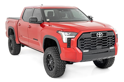 Rough Country Toyota Tundra 2022-2023 LED Light | Ditch Mount | 2" Black Pair | Amber DRL | Rough Country | 71074