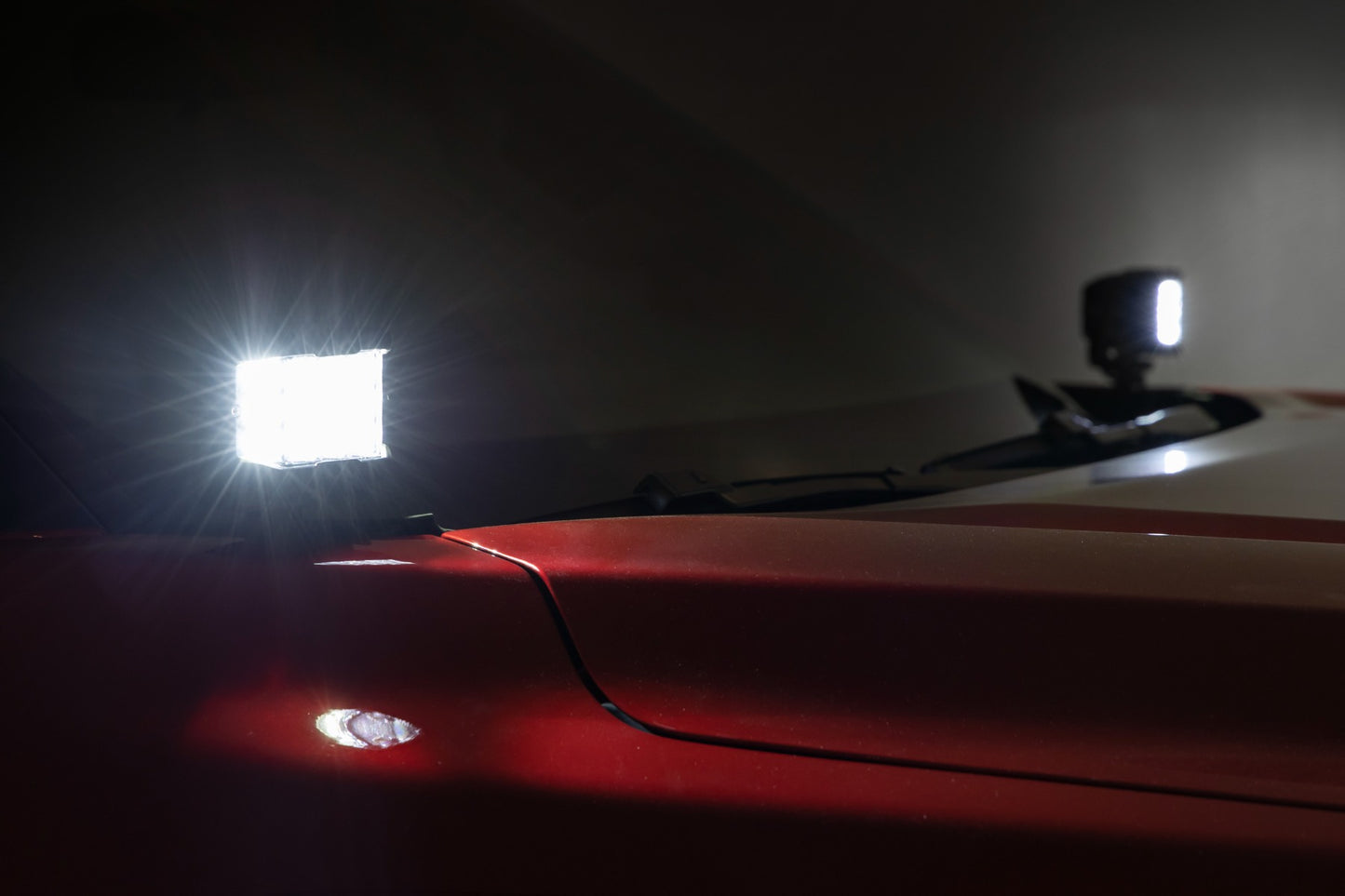 LED Light | Ditch Mount | 2" Black Pair | White DRL | Toyota Tundra | 2022-2022 | Rough Country | 71073