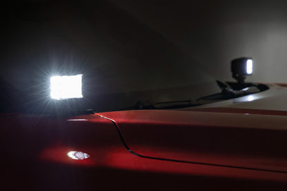 LED Light | Ditch Mount | 2" Black Pair | White DRL | Toyota Tundra | 2022-2022 | Rough Country | 71073