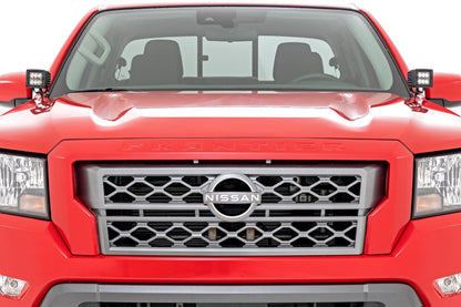 LED Light | Ditch Mount | 2" Black Pair | Amber DRL | Nissan Frontier | 2022-2022 | Rough Country | 71067