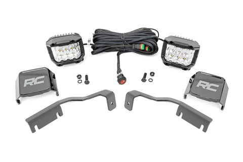 LED Light | Ditch Mount | 3" OSRAM | Wide | Nissan Frontier | 2022-2022 | Rough Country | 71068