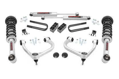3 Inch Lift Kit | Forged UCA | N3 Struts | Ford F-150 4WD | 2021-2022 | Rough Country | 41431