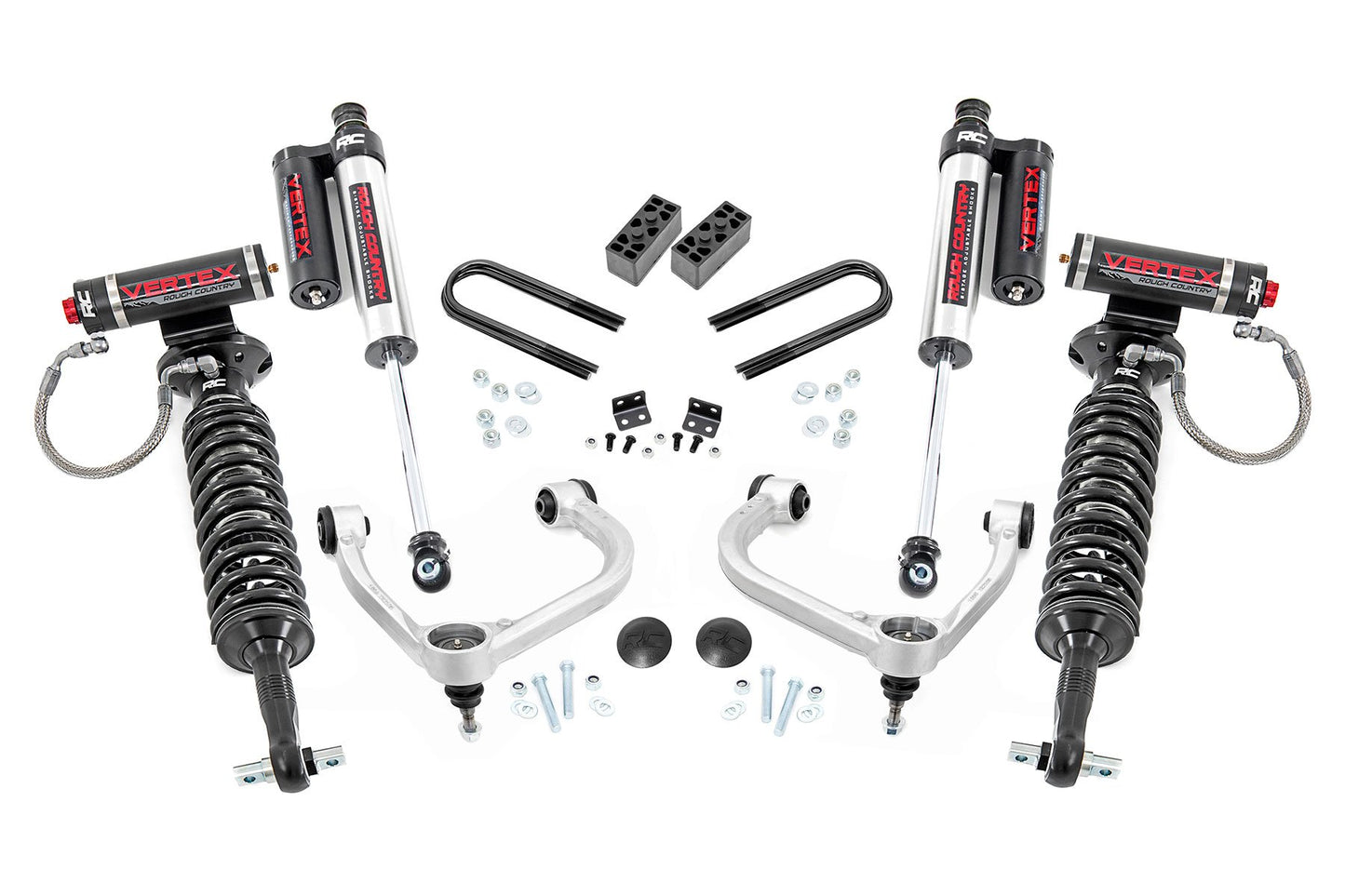 3 Inch Lift Kit | Fabbed UCA | Vertex | Ford F-150 4WD | 2021-2022 | Rough Country | 41450