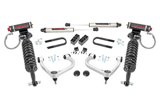 3 Inch Lift Kit | Fabbed UCA | Vertex/V2 | Ford F-150 4WD | 2021-2022 | Rough Country | 41457