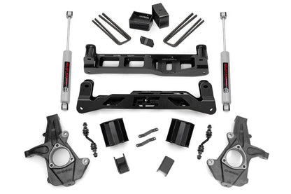 5 Inch Lift Kit | Alum/Stamp Steel | Chevrolet Silverado/GMC Sierra 1500 2WD | 2014-2018 | Rough Country | 24831