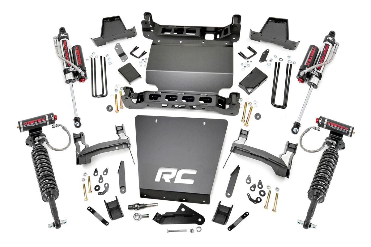 7 Inch Lift Kit | Vertex Coilovers & Shocks | GMC Sierra/ Chevrolet Silverado 1500 4WD | 2014-2016 | Rough Country | 29850