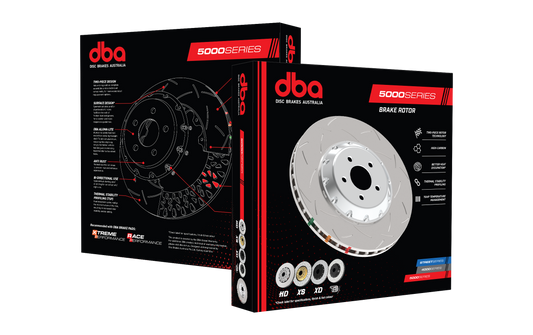 2008-2012 INFINITI G37 & More | DBA 5000 Series Fully Assembled 2-Piece X2 Cross-Drilled/Slotted Brake Rotor [Front] | DBA52314BLKXS