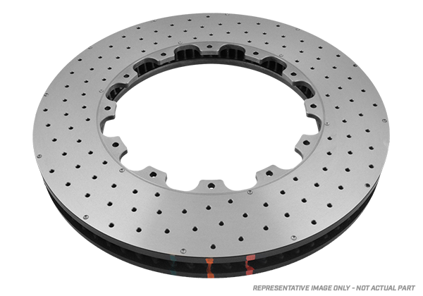 2016-2017 Nissan Pathfinder & More | DBA 5000 Series Fully Assembled 2-Piece Cross-Drilled/Dimpled Brake Rotor [Front] | DBA52372.1EXD
