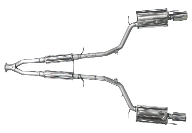2006-2010 Infiniti M45 - STILLEN Stainless Steel Near Cat-Back Exhaust System - 504445