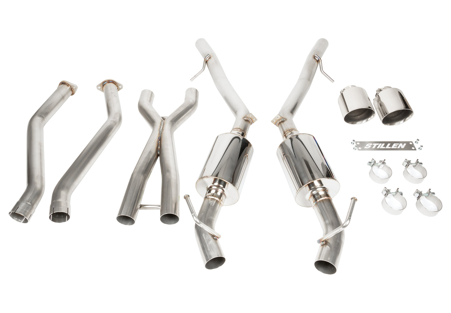 2023-2026 Nissan Z - STILLEN Cat Back Exhaust "Street Series" SKU 504503, 504504, 504505