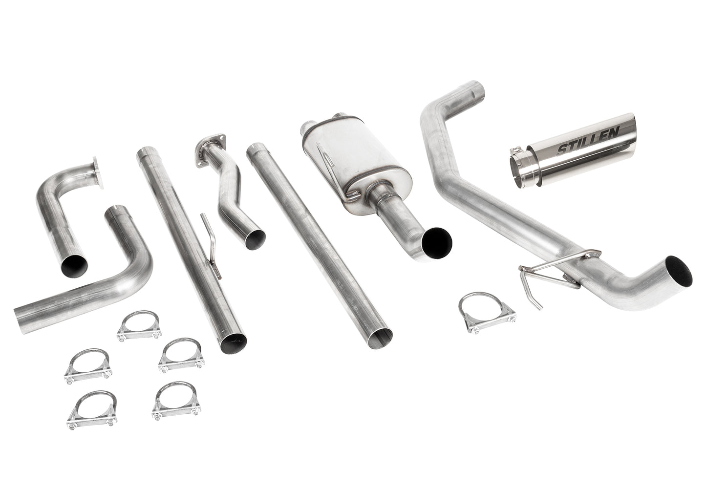 2016-2024 Nissan Titan [5.6L] (NON-XD) 2WD/4WD - STILLEN Cat back Exhaust - Polished Tip - 509560