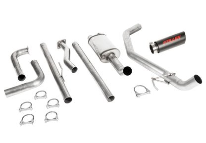 2016-2024 Nissan Titan [5.6L] (NON-XD) 2WD/4WD - STILLEN Cat-Back Exhaust - Black Tip - 509561
