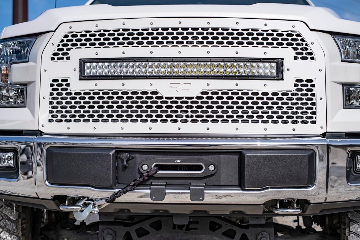 Hidden Winch Mount | Ford F-150 2WD/4WD | 2015-2020 | Rough Country | 51007