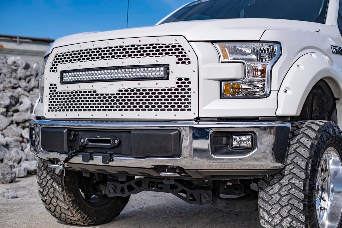 Hidden Winch Mount | Ford F-150 2WD/4WD | 2015-2020 | Rough Country | 51007
