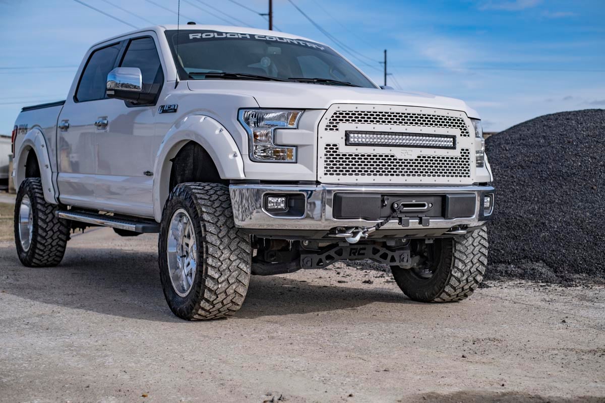 Hidden Winch Mount | Ford F-150 2WD/4WD | 2015-2020 | Rough Country | 51007
