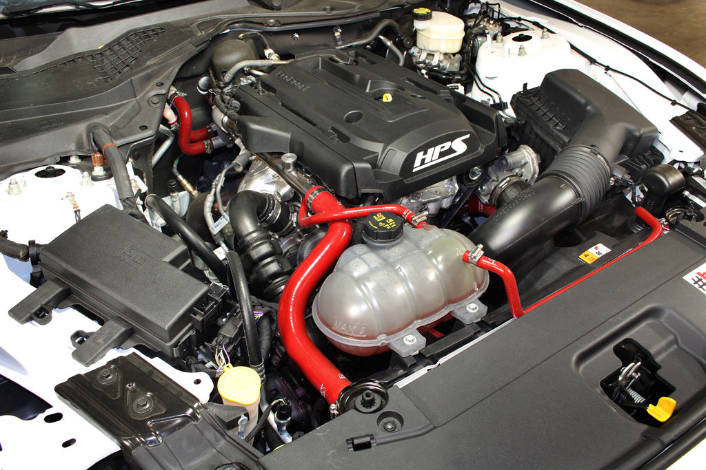 HPS 57-1452-RED Ford 2015-2019 Mustang Ecoboost 2.3L Turbo-Radiator + Heater Hose