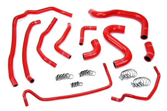 HPS 57-1502-RED Ford 2015-2016 Mustang GT 5.0L V8-Radiator + Heater Hose