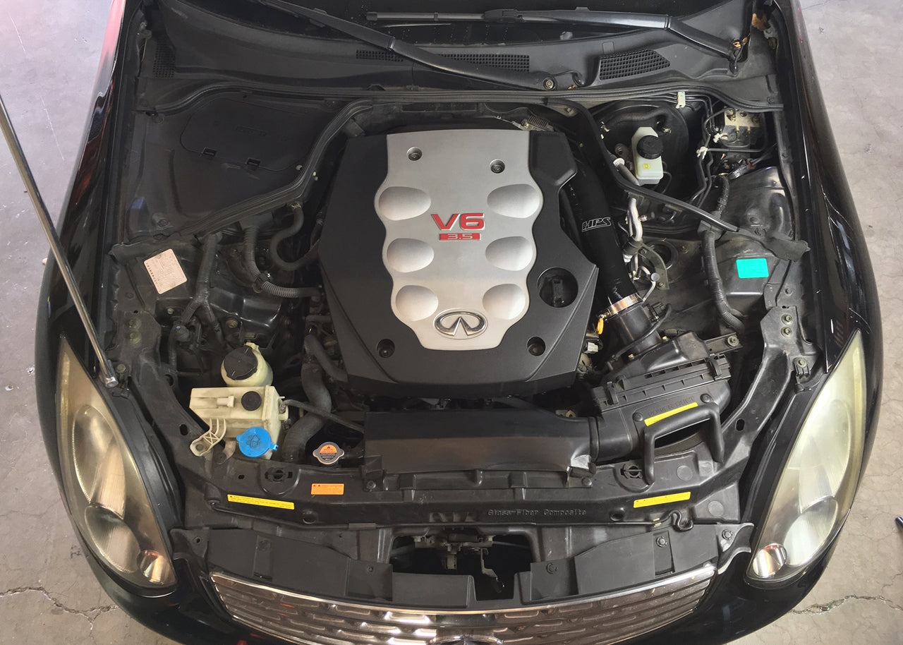 HPS 57-1592-BLK-1 Infiniti 2003-2007 G35 Coupe 3.5L V6-Intake Hose
