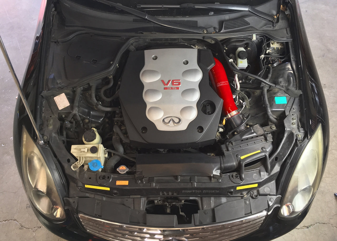 HPS 57-1592-RED-1 Infiniti 2003-2007 G35 Coupe 3.5L V6-Intake Hose