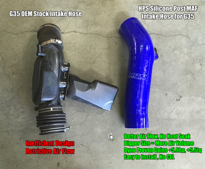 HPS 57-1592-RED-1 Infiniti 2003-2007 G35 Coupe 3.5L V6-Intake Hose