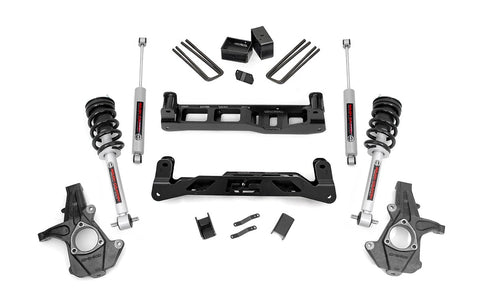 5 Inch Lift Kit | Cast Steel | N3 Struts | Chevrolet Silverado/GMC Sierra 1500 | 2014-2017 | Rough Country | 24733