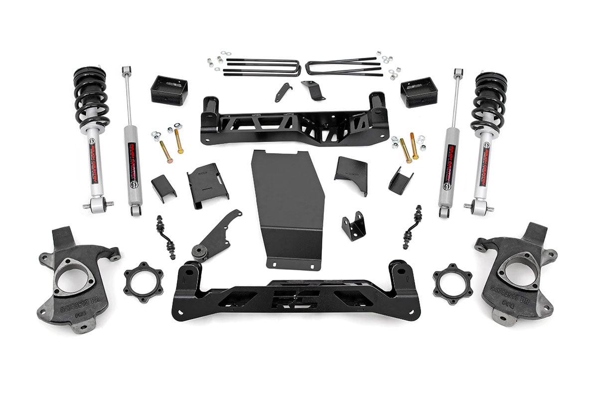 5 Inch Lift Kit | Alum/Stamp Steel | N3 Struts | Chevrolet Silverado/GMC Sierra 1500 | 2014-2018 | Rough Country | 22434