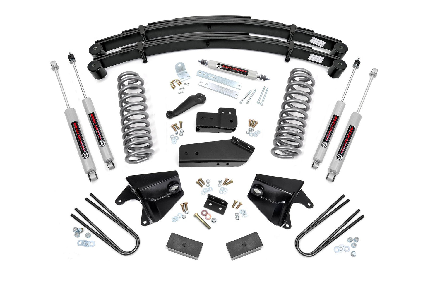 6 Inch Lift Kit | RR Springs | Ford Bronco/F-150 4WD | 1980-1996 | Rough Country | 525.2